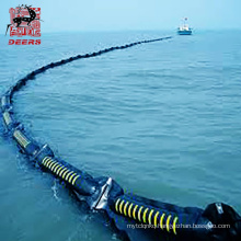 Rubber oil containment boom seaweed barrier for the oil-spilling emergency